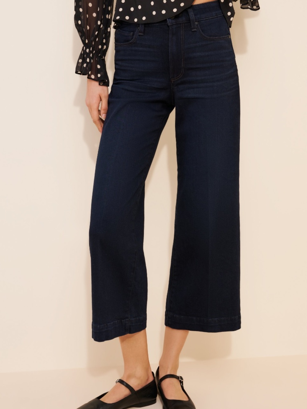 PAIGE Anessa High-Rise Wide Leg Jeans Size 30
